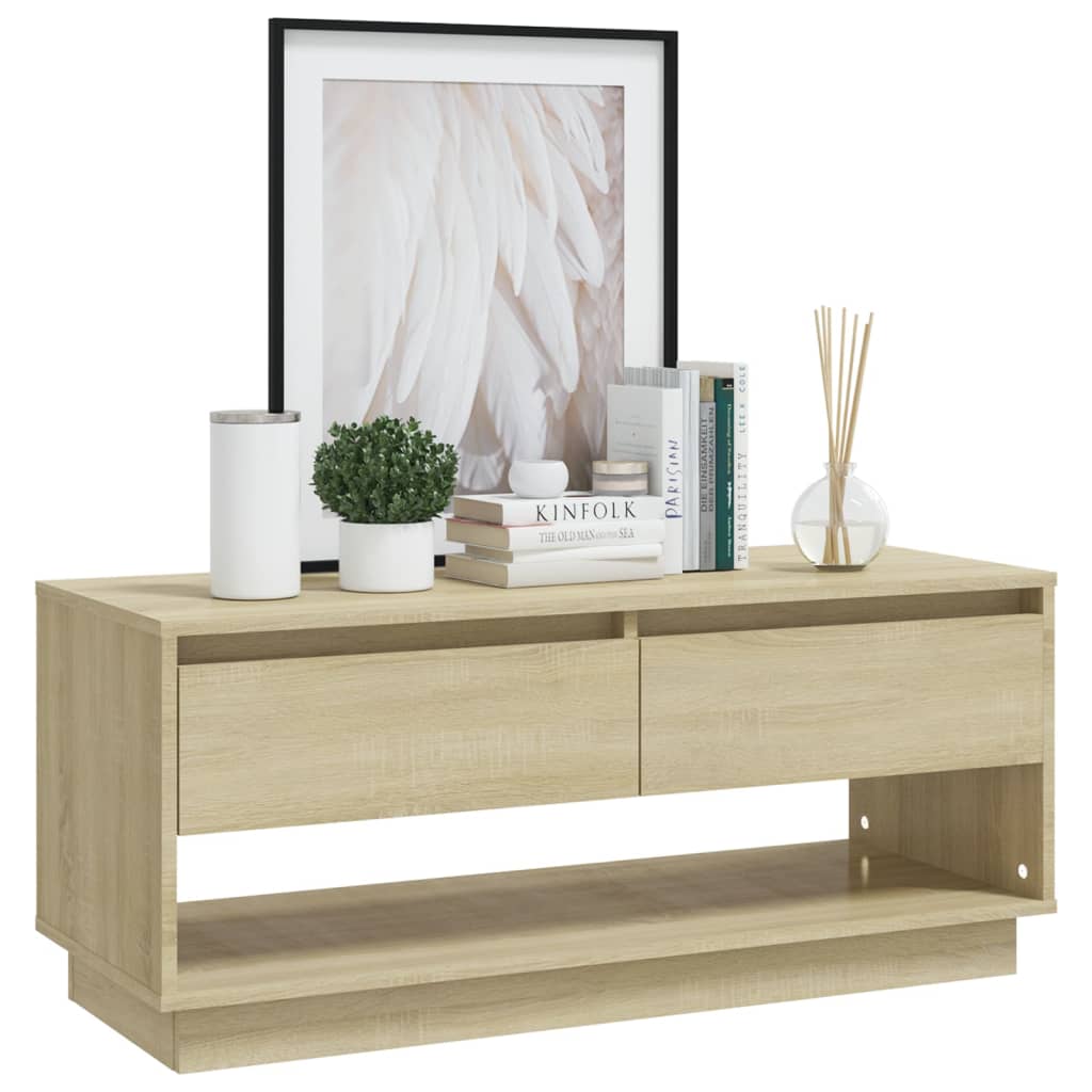 vidaXL Comodă TV, stejar Sonoma, 102x41x44 cm, PAL vidaXL Comodă TV, stejar Sonoma, 102x41x44 cm, PAL