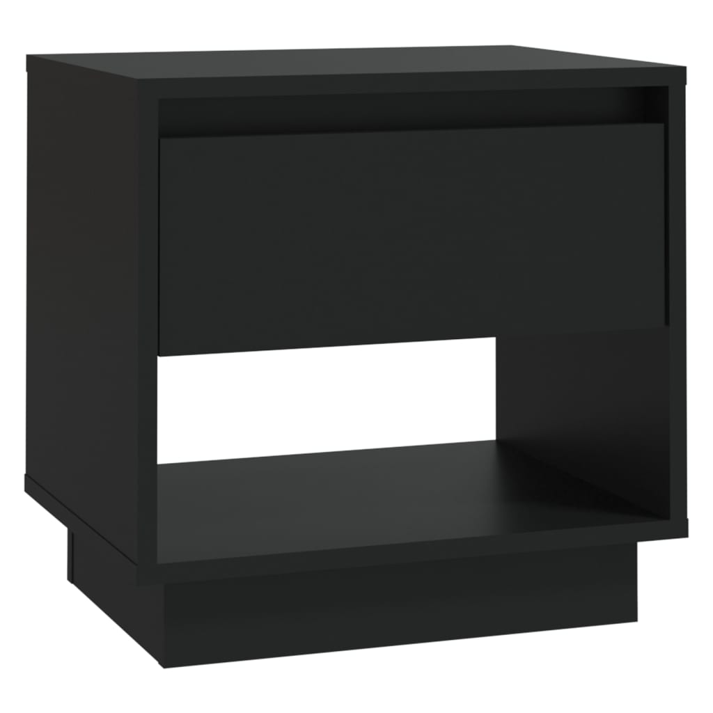 vidaXL Noptiere, negru, 2 buc., 45x34x44 cm, PAL vidaXL Noptiere, negru, 2 buc., 45x34x44 cm, PAL