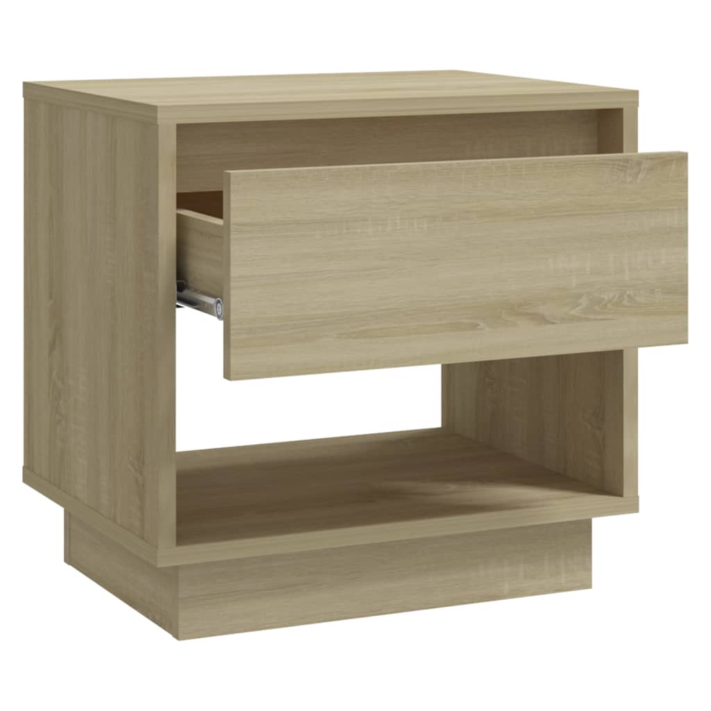 vidaXL Noptiere, stejar sonoma, 2 buc., 45x34x44 cm, PAL vidaXL Noptiere, stejar sonoma, 2 buc., 45x34x44 cm, PAL