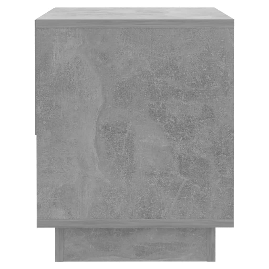 vidaXL Noptieră, gri beton, 45x34x44 cm, PAL