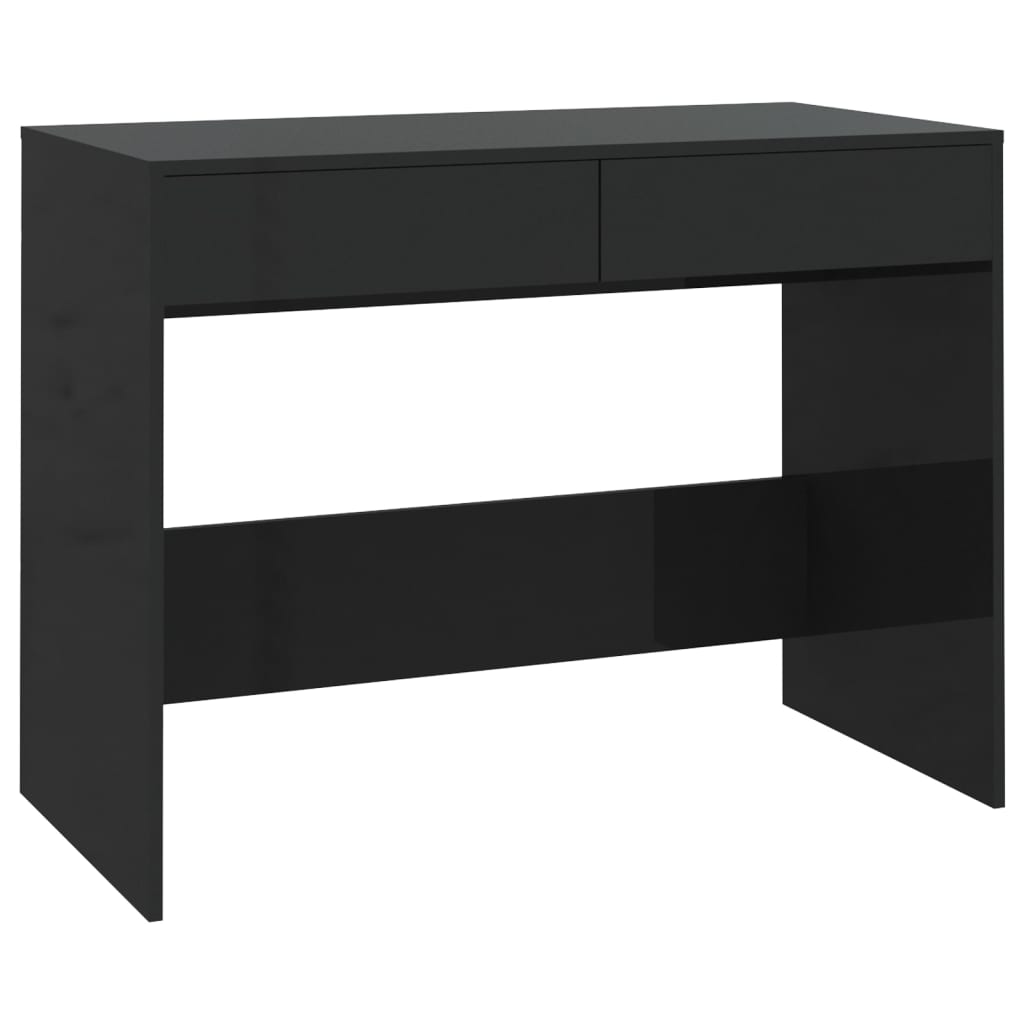 vidaXL Birou, negru, 101x50x76,5 cm, PAL
