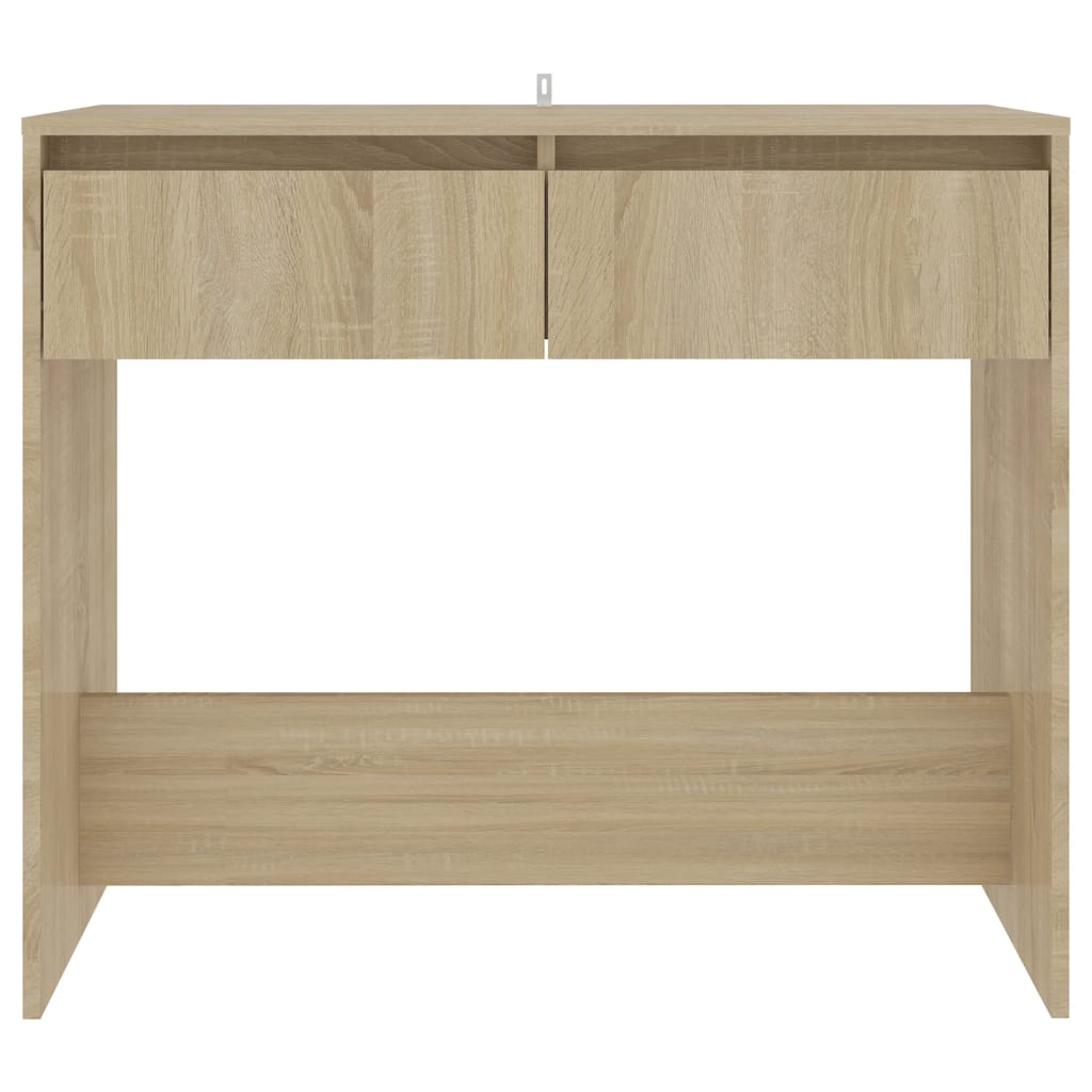 vidaXL Masă consolă, stejar sonoma, 89x41x76,5 cm, oțel vidaXL Masă consolă, stejar sonoma, 89x41x76,5 cm, oțel