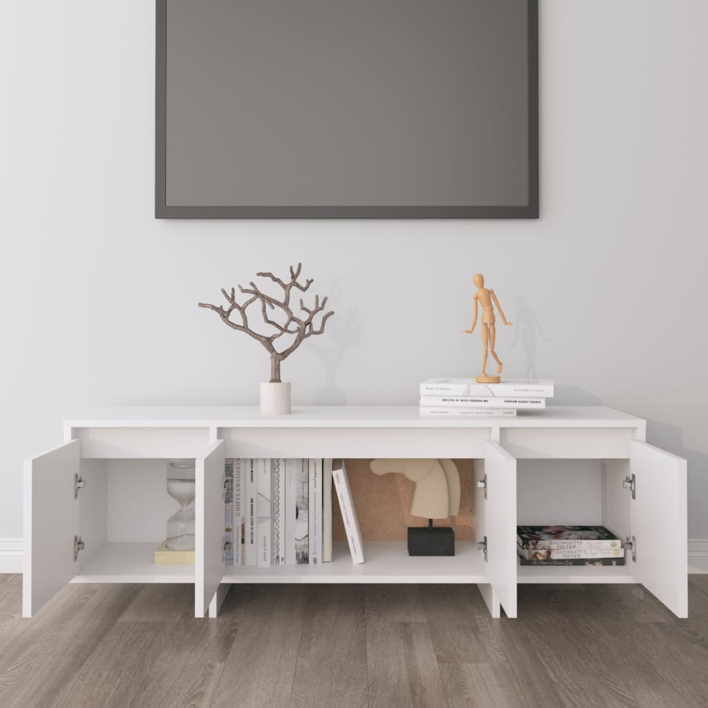 vidaXL Comodă TV, alb, 120x30x40,5 cm, lemn prelucrat