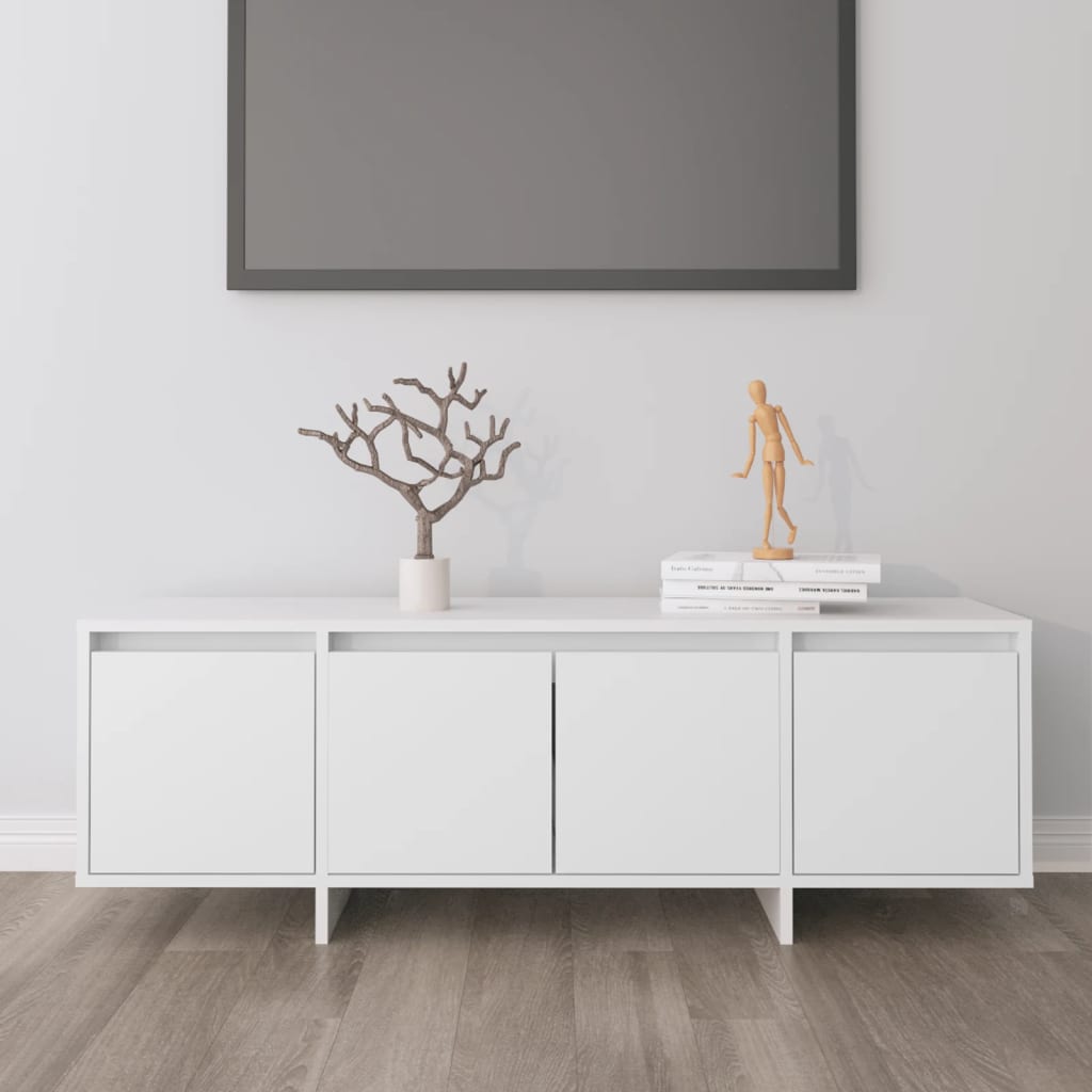 vidaXL Comodă TV, alb, 120x30x40,5 cm, lemn prelucrat