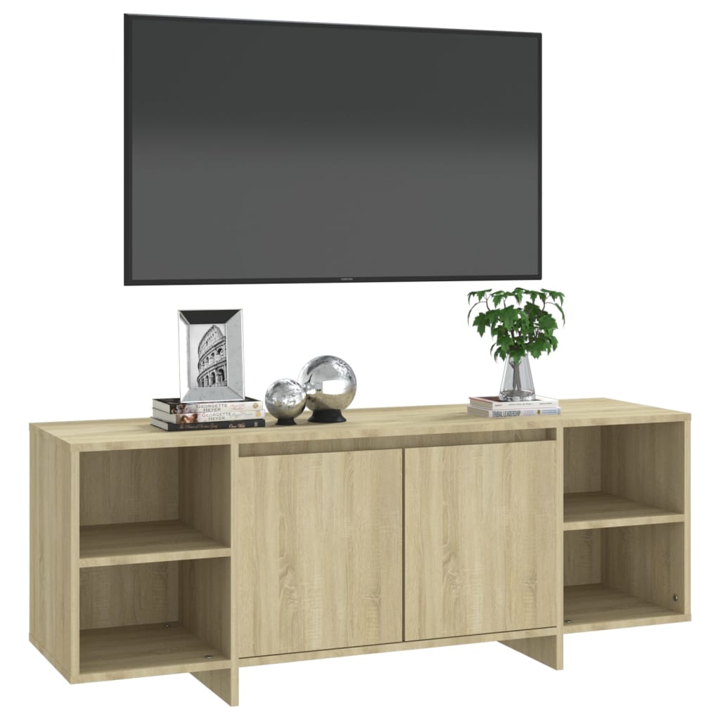 vidaXL Comodă TV, stejar sonoma, 130x35x50 cm, PAL vidaXL Comodă TV, stejar sonoma, 130x35x50 cm, PAL