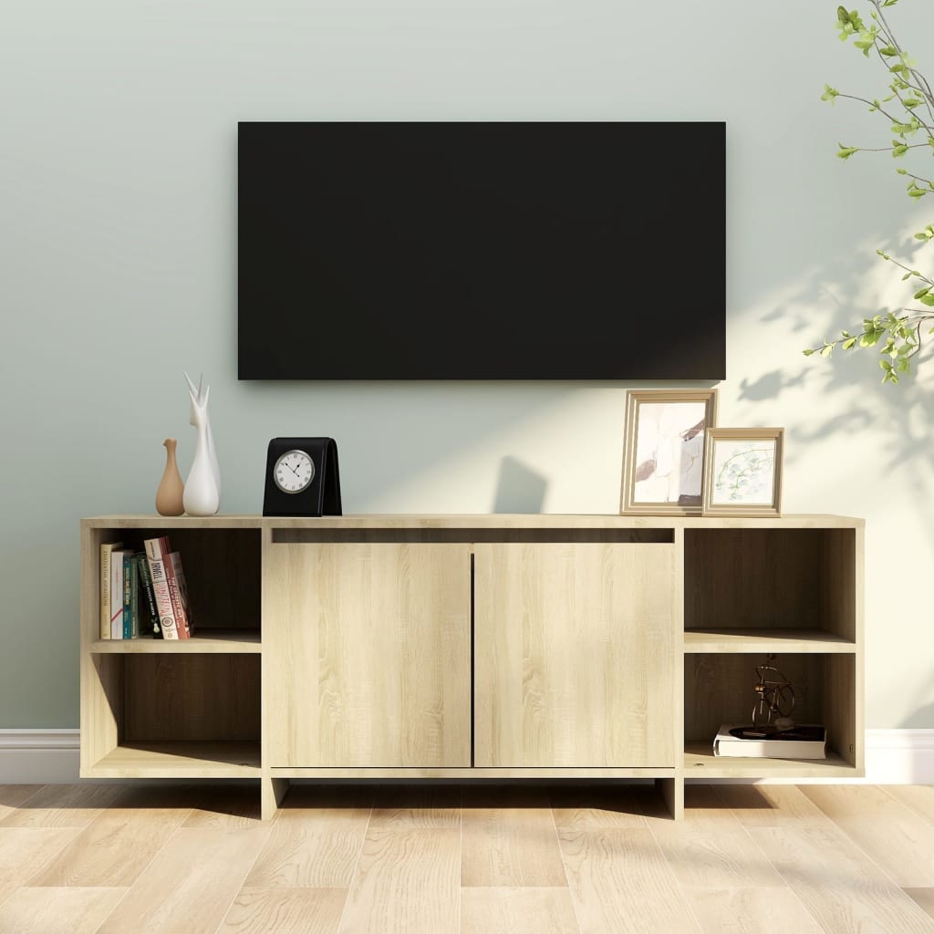 vidaXL Comodă TV, stejar sonoma, 130x35x50 cm, PAL vidaXL Comodă TV, stejar sonoma, 130x35x50 cm, PAL