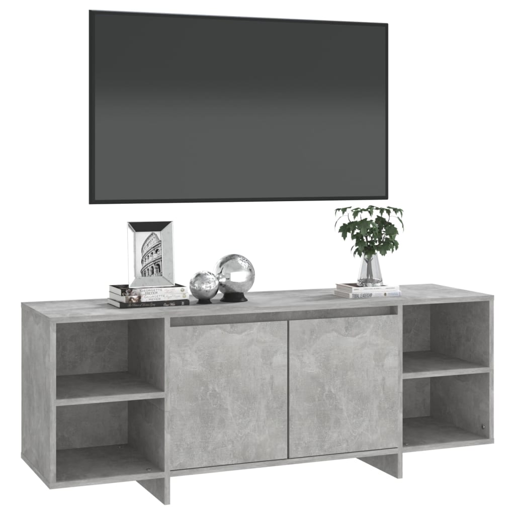 vidaXL Comodă TV, gri beton, 130x35x50 cm, PAL vidaXL Comodă TV, gri beton, 130x35x50 cm, PAL