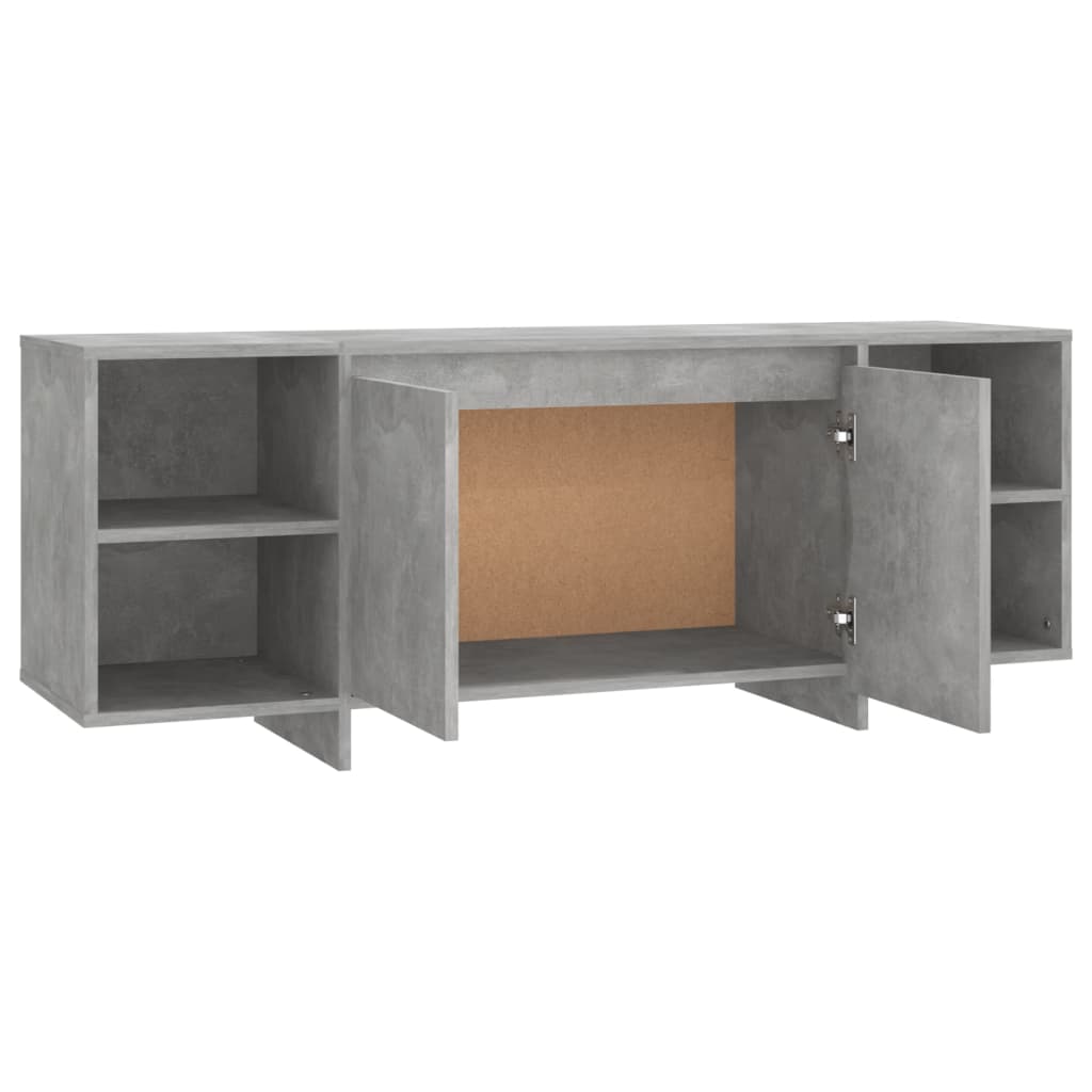vidaXL Comodă TV, gri beton, 130x35x50 cm, PAL vidaXL Comodă TV, gri beton, 130x35x50 cm, PAL