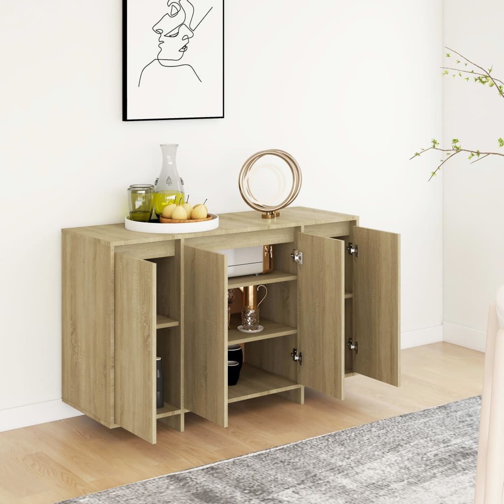 vidaXL Servantă, stejar sonoma, 120x41x75 cm, PAL vidaXL Servantă, stejar sonoma, 120x41x75 cm, PAL