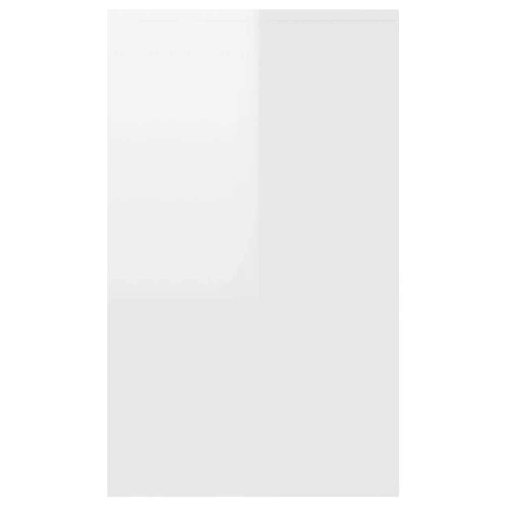 vidaXL Servantă cu 3 sertare, alb extralucios, 120x41x75 cm, PAL