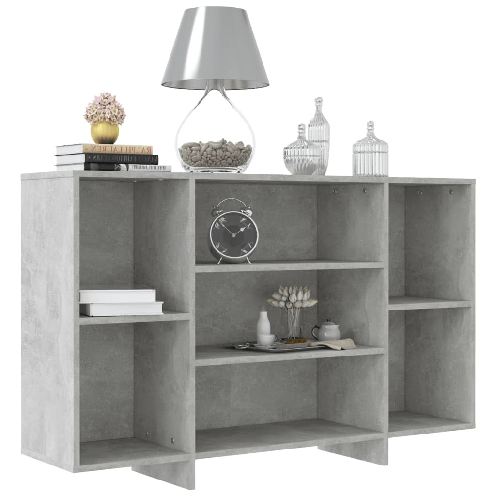 vidaXL Servantă, gri beton, 120x30x75 cm, PAL