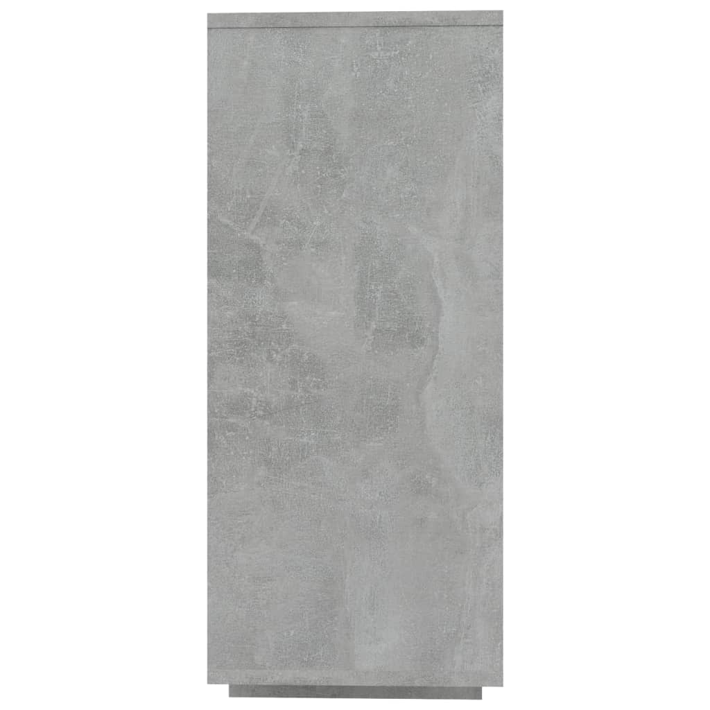vidaXL Servantă, gri beton, 120x30x75 cm, PAL