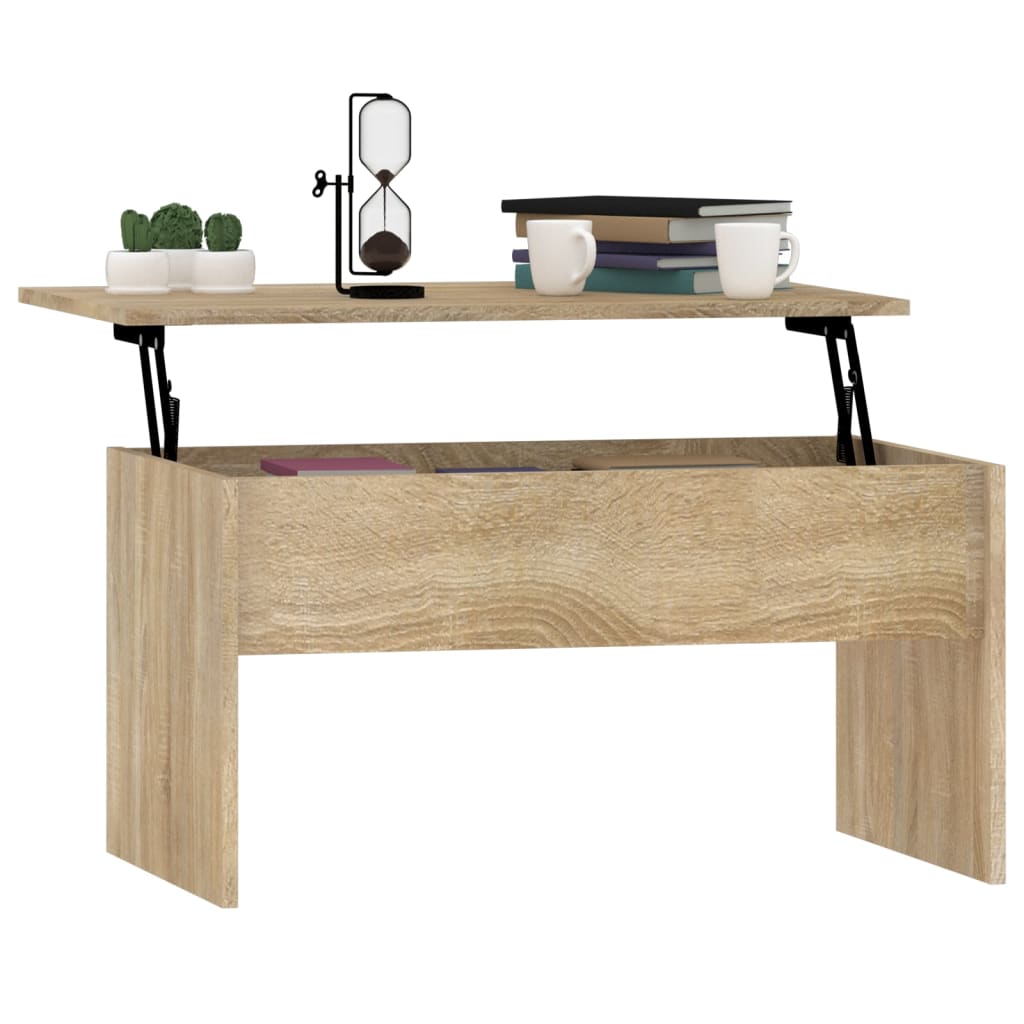 vidaXL Măsuță de cafea, stejar sonoma, 80x50,5x41,5 cm, lemn prelucrat vidaXL Măsuță de cafea, stejar sonoma, 80x50,5x41,5 cm, lemn prelucrat