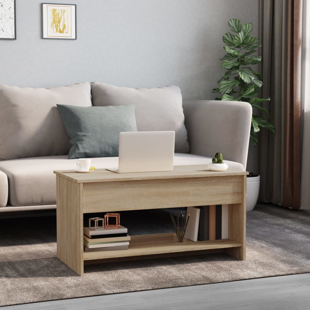 vidaXL Măsuță de cafea, stejar Sonoma, 102x50x52,5 cm, PAL vidaXL Măsuță de cafea, stejar Sonoma, 102x50x52,5 cm, PAL