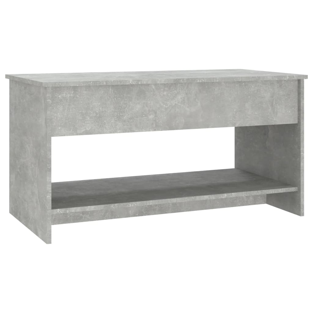 vidaXL Măsuță de cafea, gri beton, 102x50x52,5 cm, lemn prelucrat