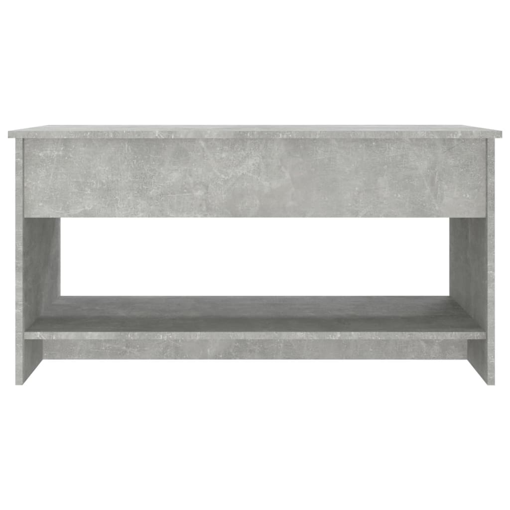 vidaXL Măsuță de cafea, gri beton, 102x50x52,5 cm, lemn prelucrat