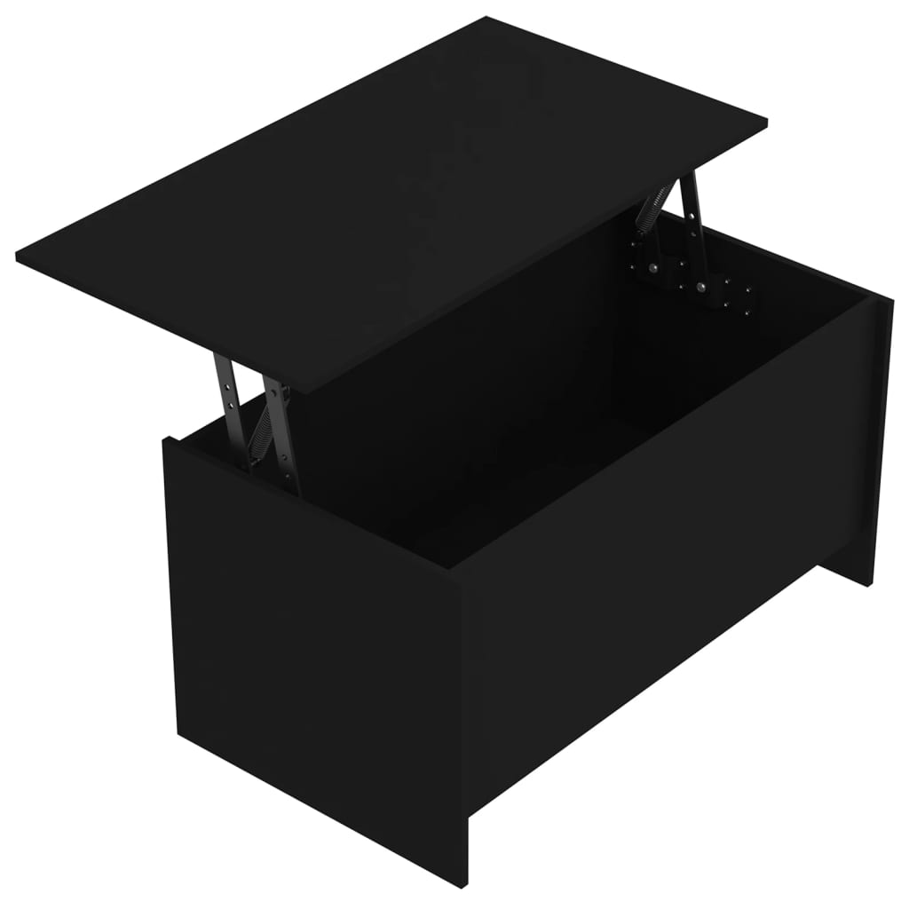 vidaXL Măsuță de cafea, negru, 102x55,5x52,5 cm, lemn prelucrat vidaXL Măsuță de cafea, negru, 102x55,5x52,5 cm, lemn prelucrat