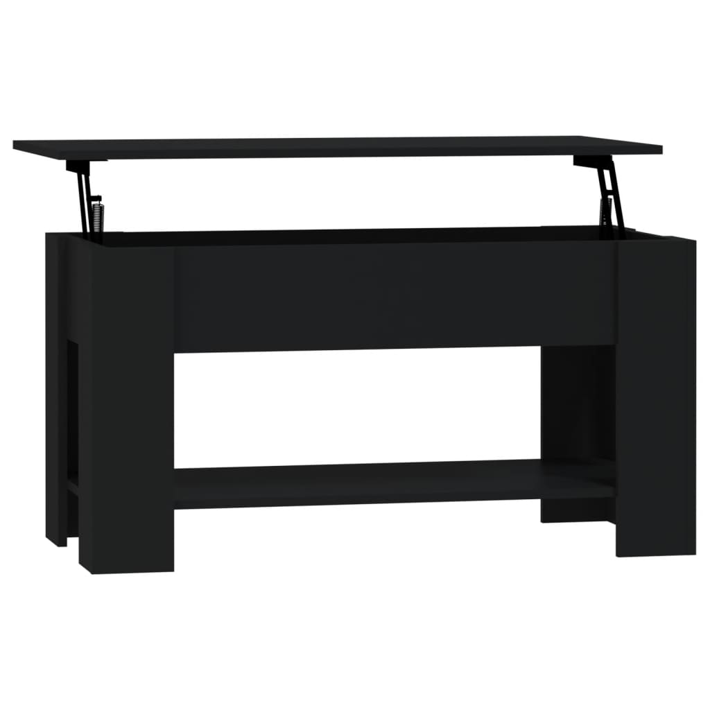 vidaXL Măsuță de cafea, negru, 101x49x52 cm, lemn prelucrat