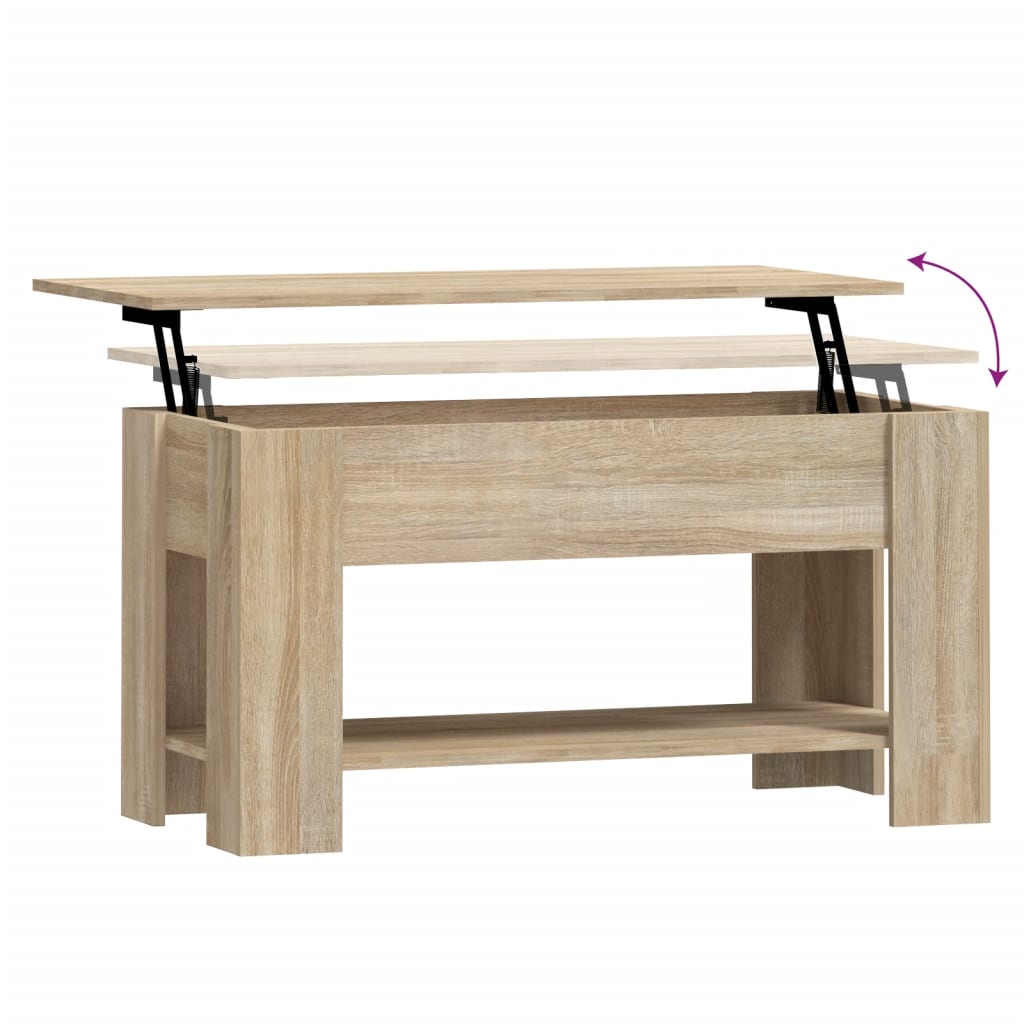 vidaXL Măsuță de cafea, stejar sonoma, 101x49x52 cm, lemn prelucrat vidaXL Măsuță de cafea, stejar sonoma, 101x49x52 cm, lemn prelucrat