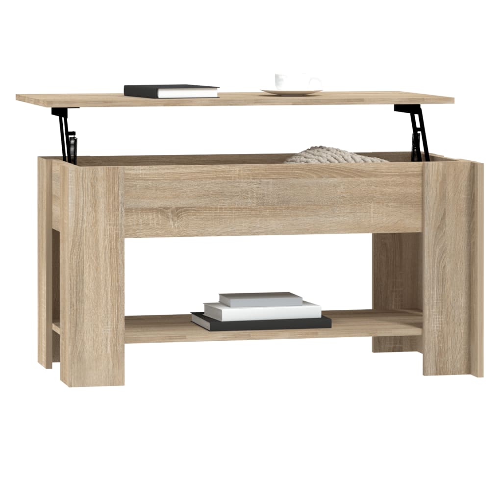 vidaXL Măsuță de cafea, stejar sonoma, 101x49x52 cm, lemn prelucrat vidaXL Măsuță de cafea, stejar sonoma, 101x49x52 cm, lemn prelucrat
