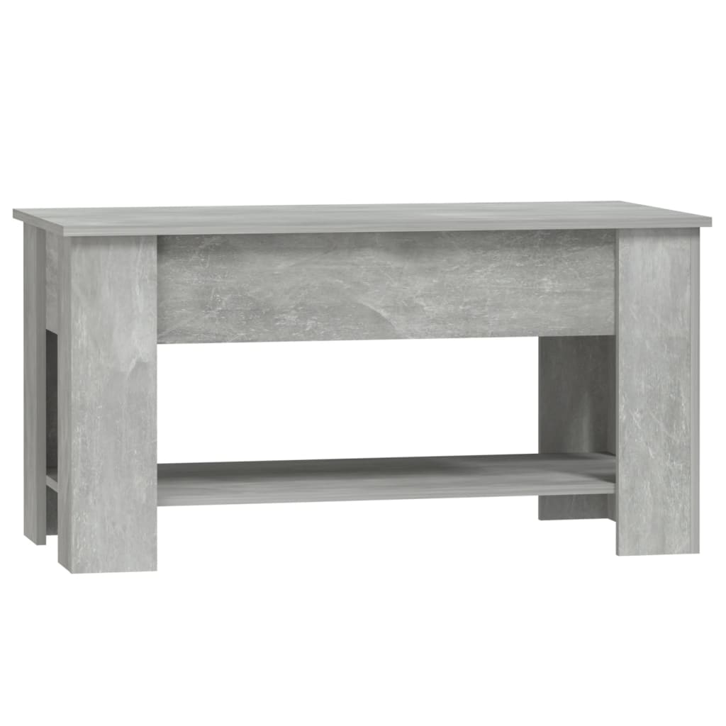 vidaXL Măsuță de cafea, gri beton, 101x49x52 cm, lemn prelucrat vidaXL Măsuță de cafea, gri beton, 101x49x52 cm, lemn prelucrat