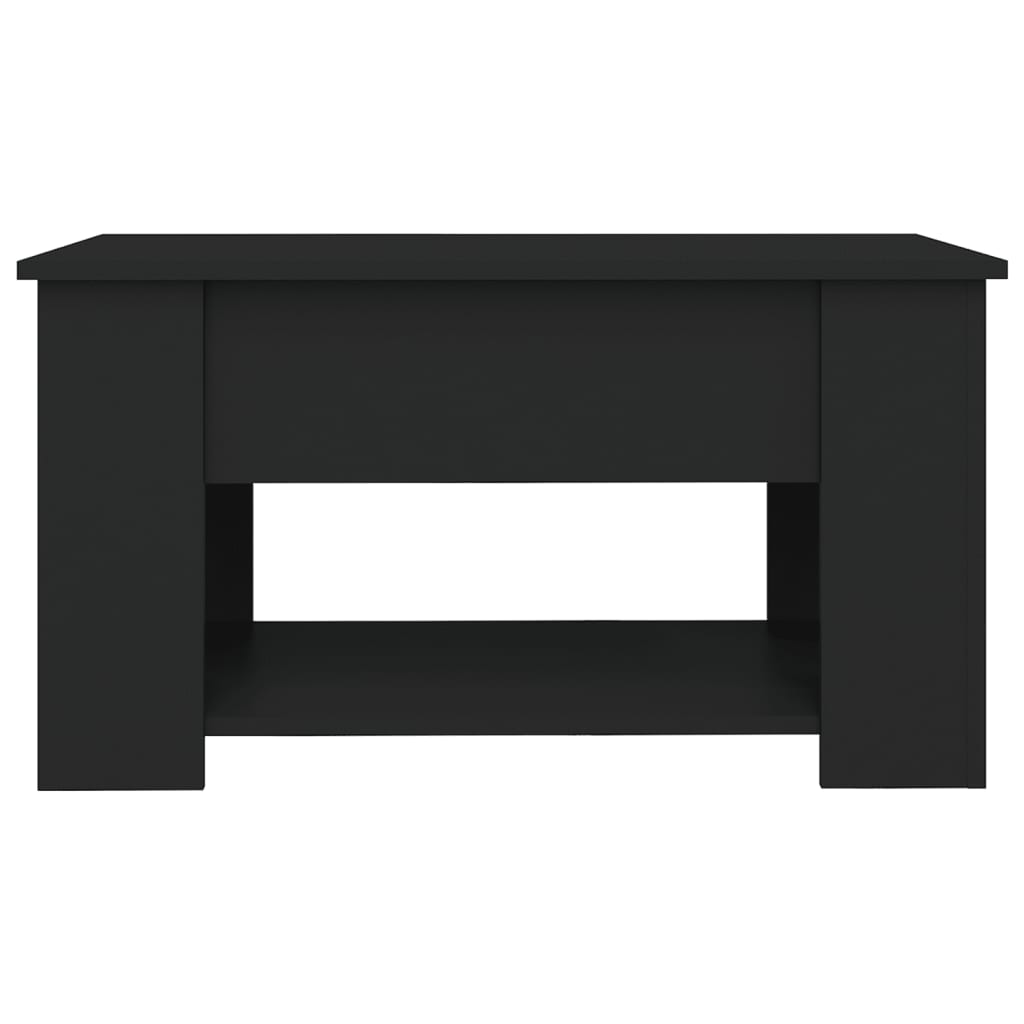 vidaXL Măsuță de cafea, negru, 79x49x41 cm, lemn prelucrat vidaXL Măsuță de cafea, negru, 79x49x41 cm, lemn prelucrat