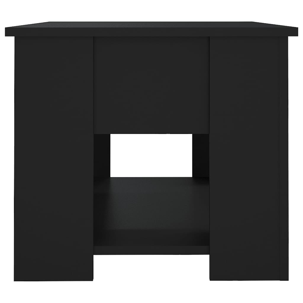 vidaXL Măsuță de cafea, negru, 79x49x41 cm, lemn prelucrat vidaXL Măsuță de cafea, negru, 79x49x41 cm, lemn prelucrat