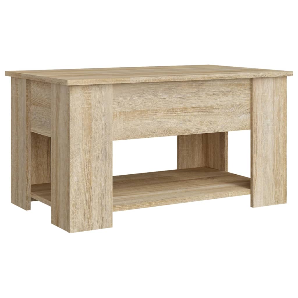 vidaXL Măsuță de cafea, stejar sonoma, 79x49x41 cm, lemn prelucrat vidaXL Măsuță de cafea, stejar sonoma, 79x49x41 cm, lemn prelucrat