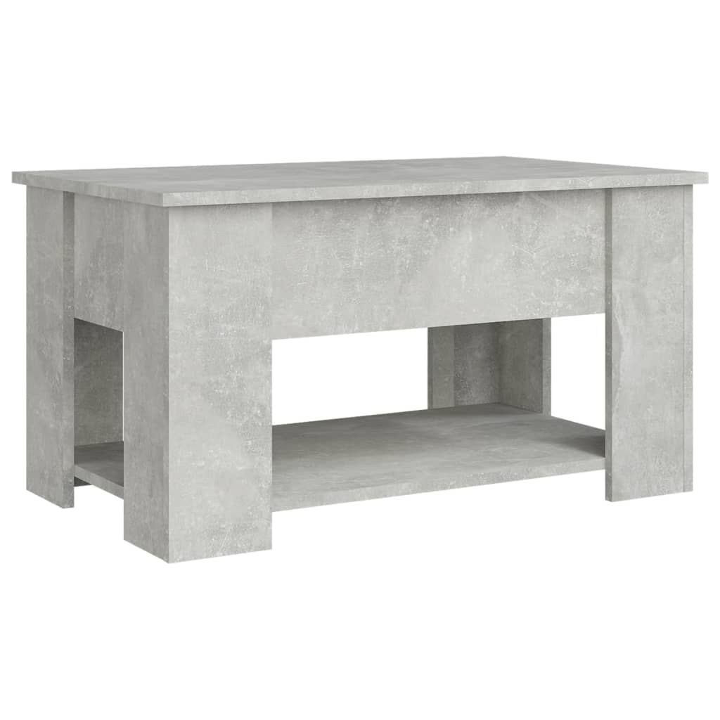 vidaXL Măsuță de cafea, gri beton, 79x49x41 cm, lemn prelucrat vidaXL Măsuță de cafea, gri beton, 79x49x41 cm, lemn prelucrat