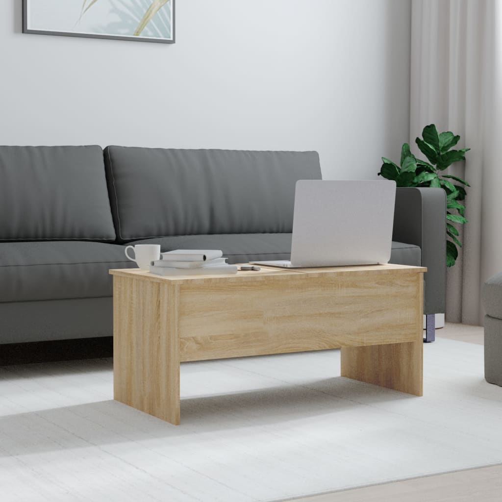 vidaXL Măsuță de cafea, stejar sonoma, 102x50,5x46,5cm, lemn prelucrat vidaXL Măsuță de cafea, stejar sonoma, 102x50,5x46,5cm, lemn prelucrat