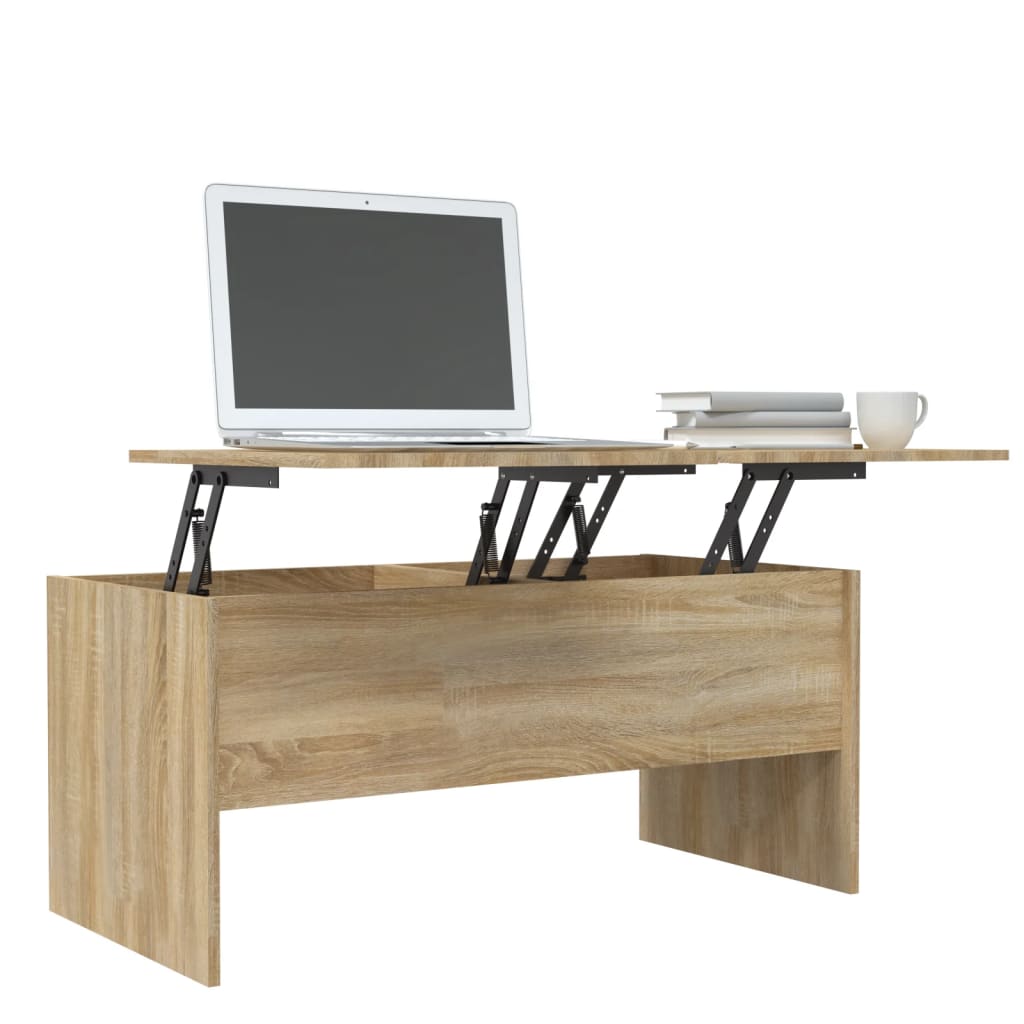 vidaXL Măsuță de cafea, stejar sonoma, 102x50,5x46,5cm, lemn prelucrat vidaXL Măsuță de cafea, stejar sonoma, 102x50,5x46,5cm, lemn prelucrat