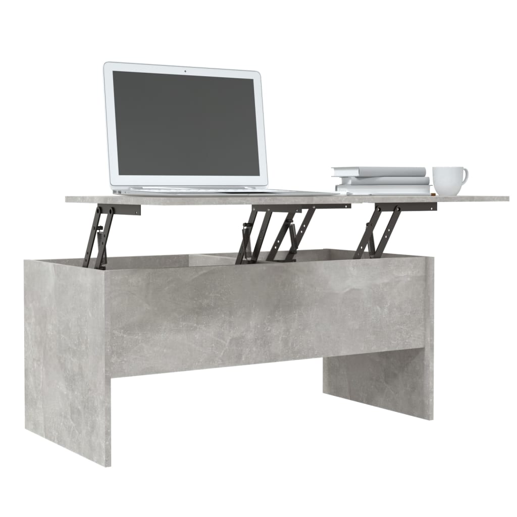 vidaXL Măsuță de cafea, gri beton, 102x50,5x46,5 cm, lemn prelucrat vidaXL Măsuță de cafea, gri beton, 102x50,5x46,5 cm, lemn prelucrat