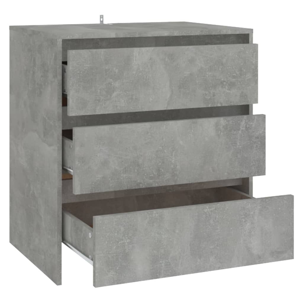 vidaXL Servantă, gri beton, 70x41x75 cm, lemn prelucrat