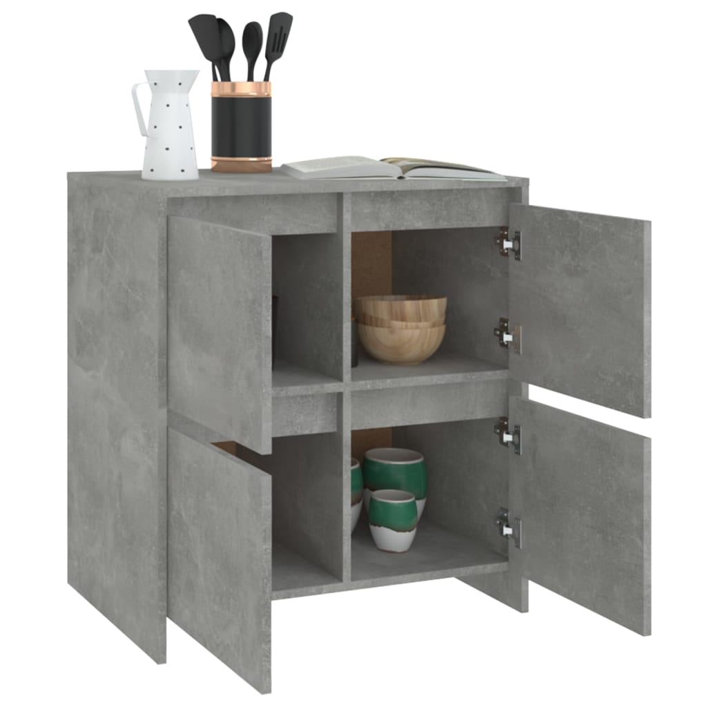 vidaXL Servantă, gri beton, 70x41x75 cm, lemn prelucrat vidaXL Servantă, gri beton, 70x41x75 cm, lemn prelucrat