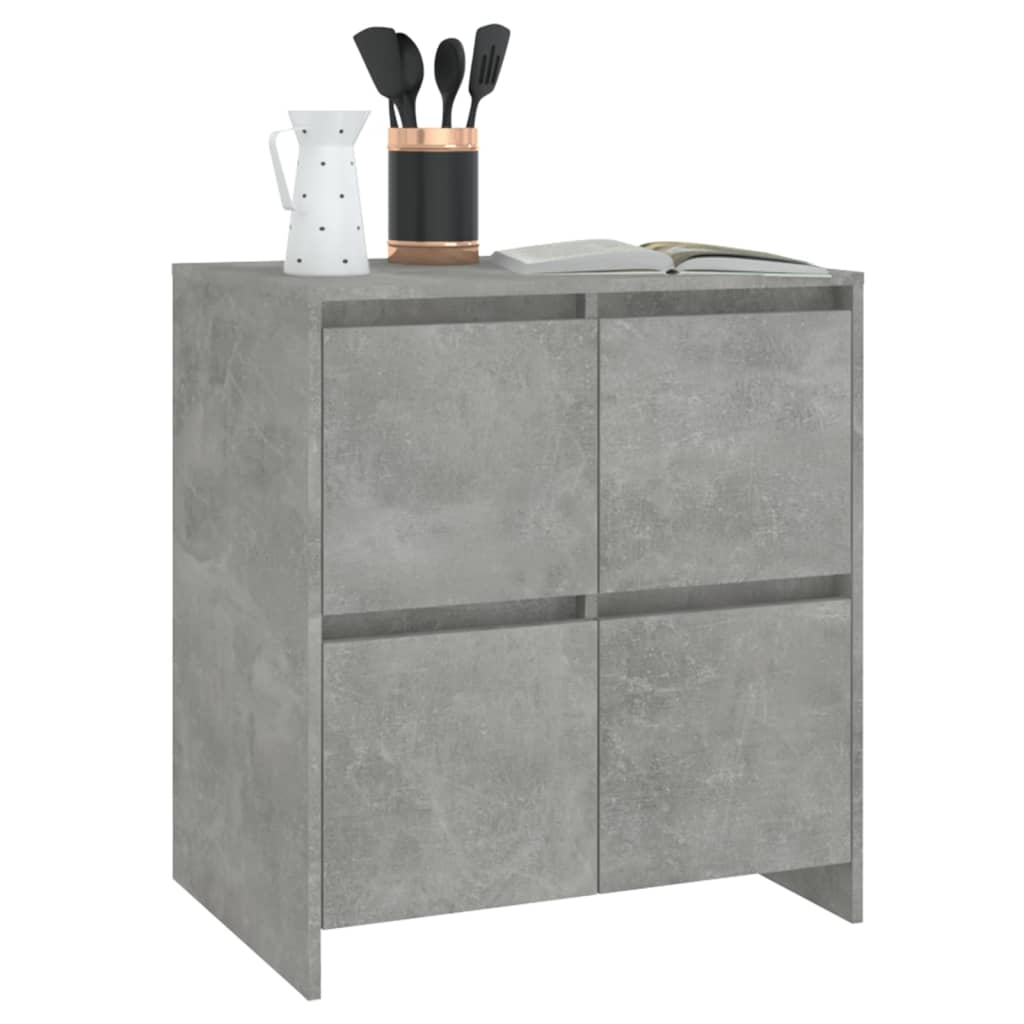 vidaXL Servantă, gri beton, 70x41x75 cm, lemn prelucrat vidaXL Servantă, gri beton, 70x41x75 cm, lemn prelucrat