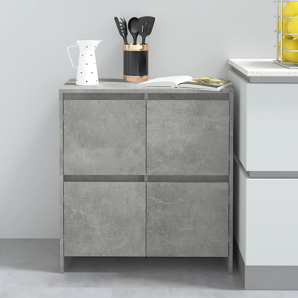 vidaXL Servantă, gri beton, 70x41x75 cm, lemn prelucrat vidaXL Servantă, gri beton, 70x41x75 cm, lemn prelucrat