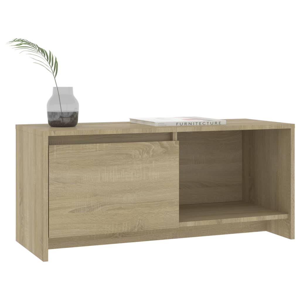 vidaXL Comodă TV, stejar sonoma, 90x35x40 cm, PAL