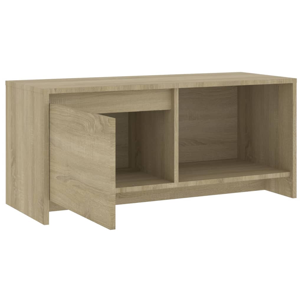 vidaXL Comodă TV, stejar sonoma, 90x35x40 cm, PAL