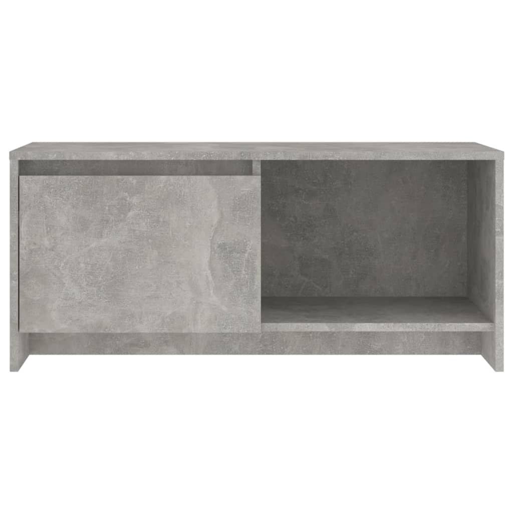 vidaXL Comodă TV, gri beton, 90x35x40 cm, PAL