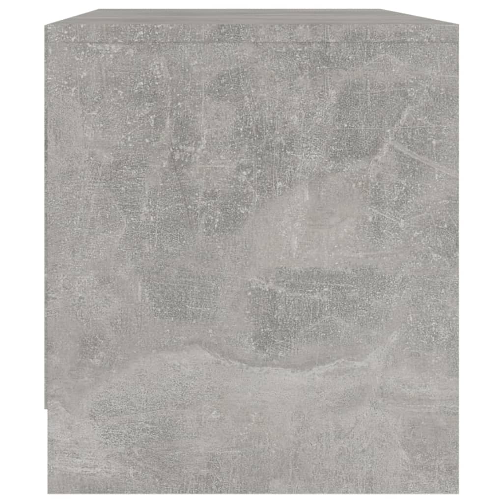 vidaXL Comodă TV, gri beton, 90x35x40 cm, PAL