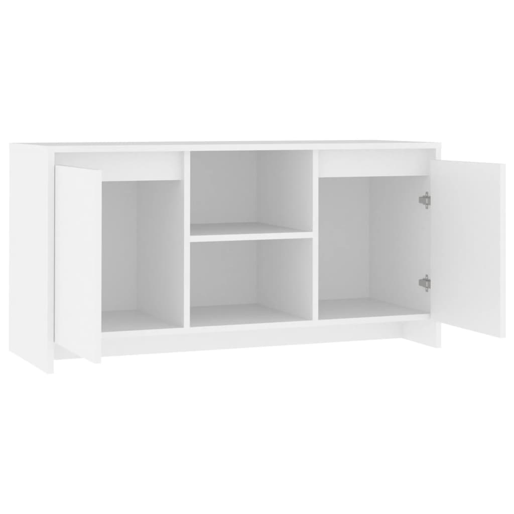 vidaXL Comodă TV, alb, 102x37,5x52,5 cm, PAL