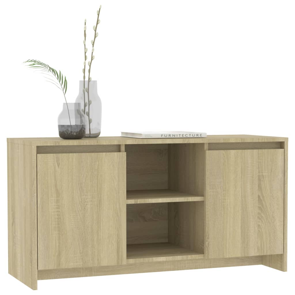 vidaXL Comodă TV, stejar sonoma, 102x37,5x52,5 cm, PAL vidaXL Comodă TV, stejar sonoma, 102x37,5x52,5 cm, PAL