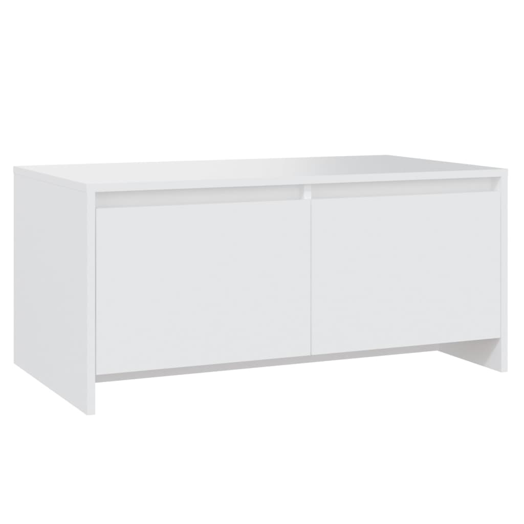 vidaXL Măsuță de cafea, alb, 90x50x41,5 cm, PAL vidaXL Măsuță de cafea, alb, 90x50x41,5 cm, PAL