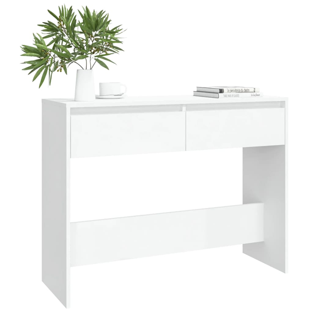 vidaXL Masă consolă, alb, 100x35x76,5 cm, PAL vidaXL Masă consolă, alb, 100x35x76,5 cm, PAL