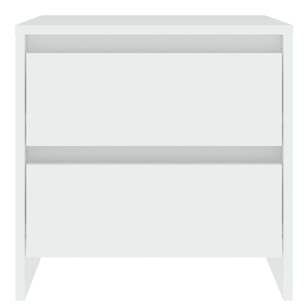 vidaXL Noptiere, 2 buc., alb, 45x34,5x44,5 cm, PAL