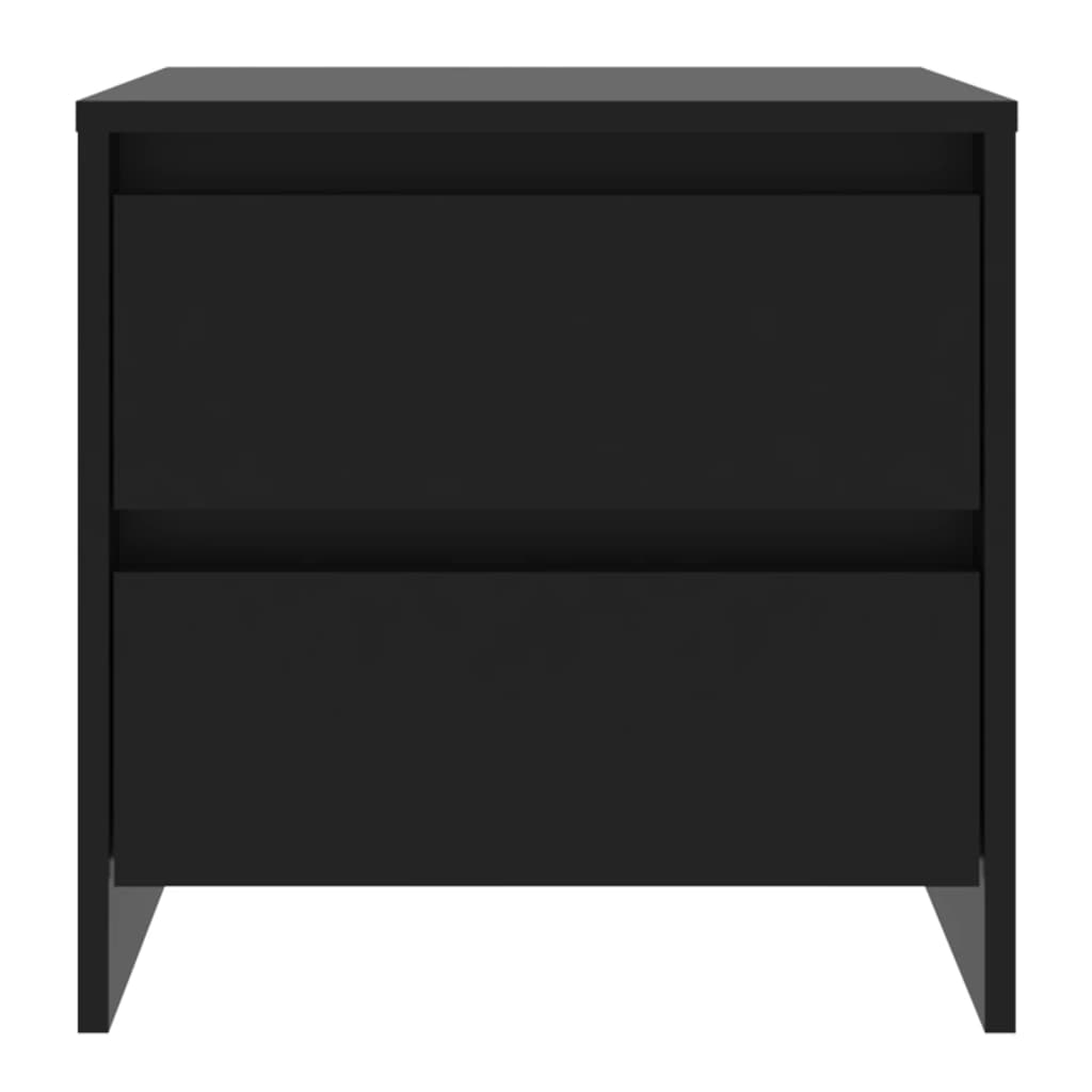 vidaXL Noptieră, negru, 45x34,5x44,5 cm, PAL