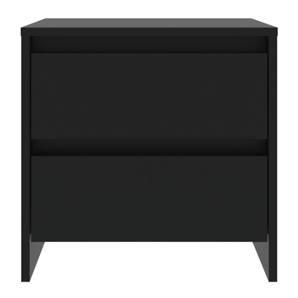 vidaXL Noptiere, 2 buc., negru, 45x34,5x44,5 cm, PAL vidaXL Noptiere, 2 buc., negru, 45x34,5x44,5 cm, PAL
