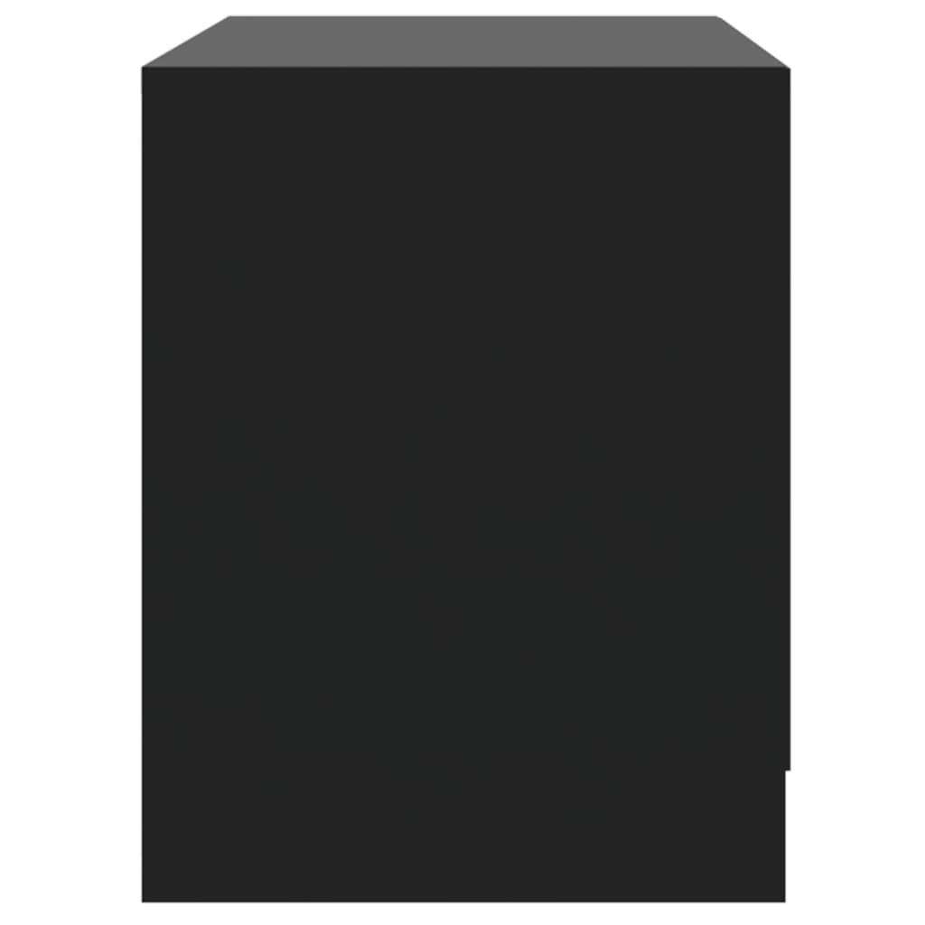vidaXL Noptiere, 2 buc., negru, 45x34,5x44,5 cm, PAL vidaXL Noptiere, 2 buc., negru, 45x34,5x44,5 cm, PAL