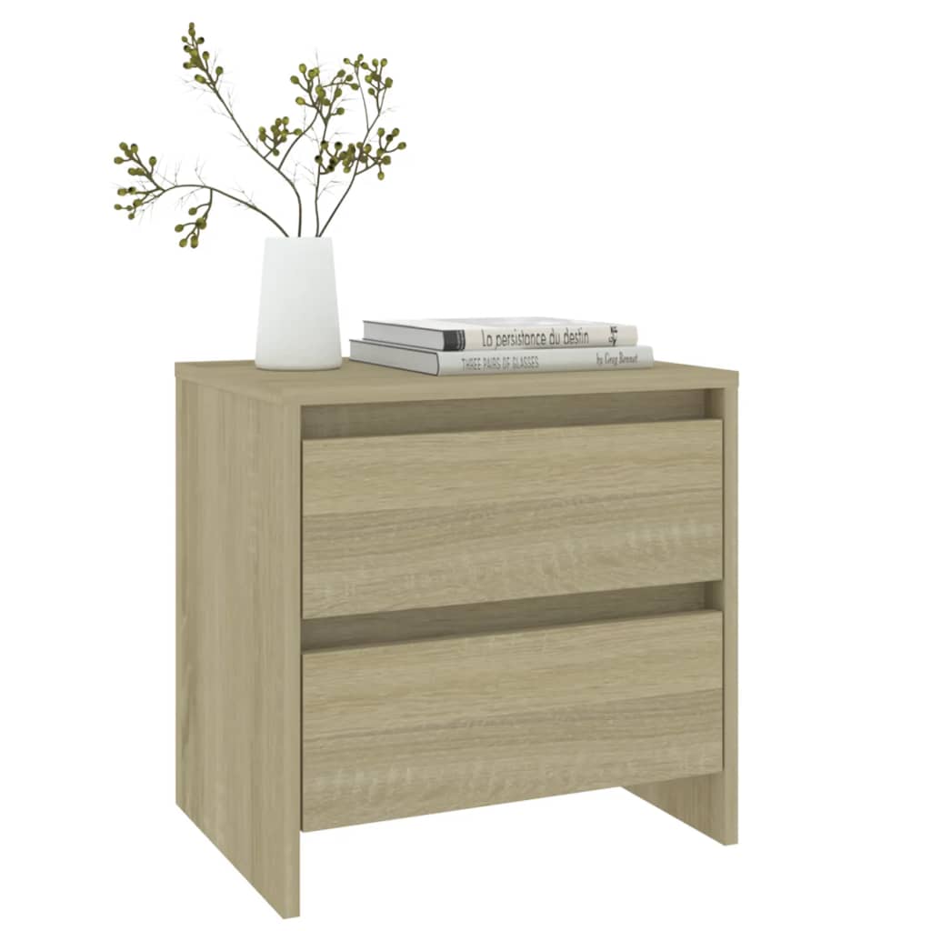 vidaXL Noptieră, stejar sonoma, 45x34,5x44,5 cm, PAL vidaXL Noptieră, stejar sonoma, 45x34,5x44,5 cm, PAL