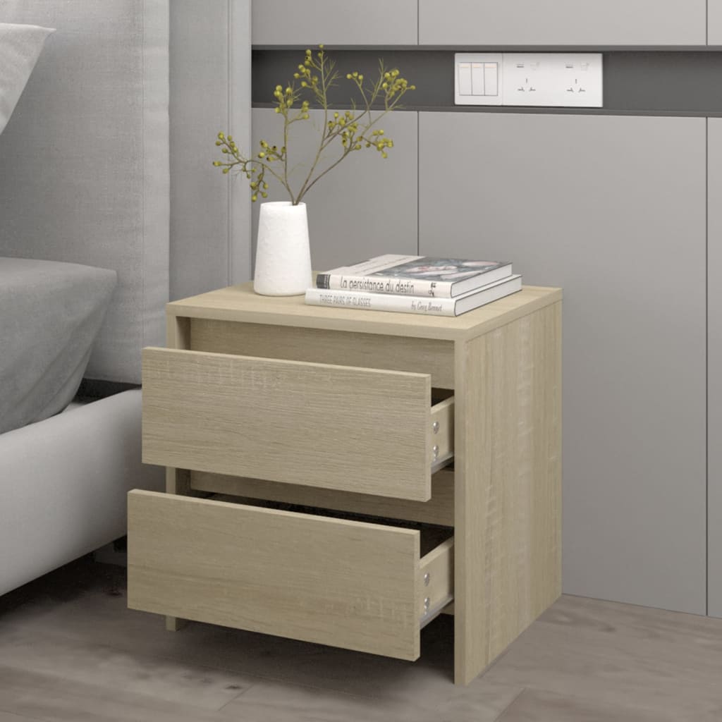 vidaXL Noptieră, stejar sonoma, 45x34,5x44,5 cm, PAL vidaXL Noptieră, stejar sonoma, 45x34,5x44,5 cm, PAL